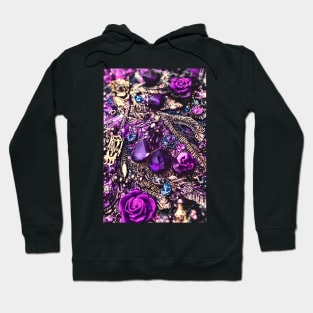 Aesthetic Purple Shiny Gems & Sparkle Hoodie